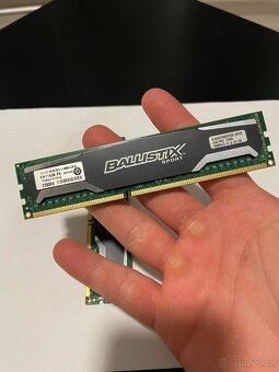 RAM: Crucial Ballistix Sport DDR3 8GB (2×4GB) 1600MHz - 2