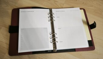 Filofax diář The Original - A5 červený - 2