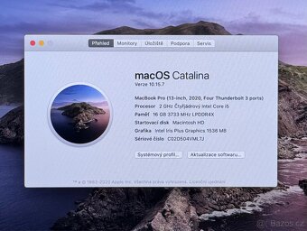 MacBook Pro 13” 2020/16GB RAM/Intel i5/1TB SSD/Záruka - 2