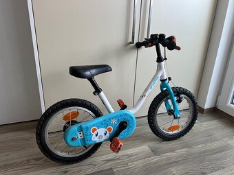 Dětské kolo 14" B-TWIN + kolečka - 2