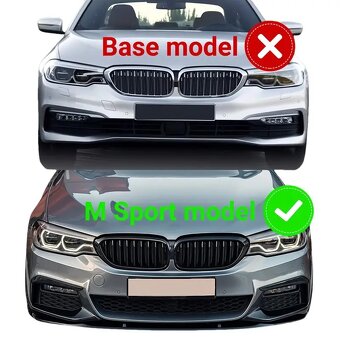 Lip Spoiler Splitter BMW Řada 5 G30 M PAKET 2017-2020 - 2