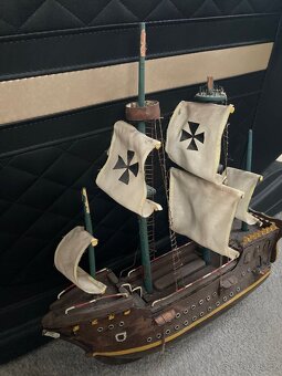 Dřevěný model plachetnice.starožitná loď - 2