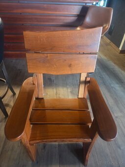 Dubová masivní židle ( křeslo ) - 2