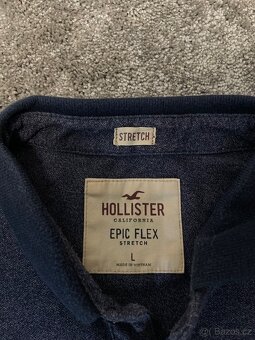 🔵 Hollister Epic Flex – tmavě modré polo - 2