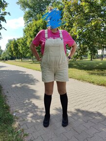 Těhotenské lacláčové kraťasy kalhoty lacláče riflové vel. 50 - 2