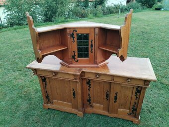 Rustikální bufet a rohová skrinka - 2