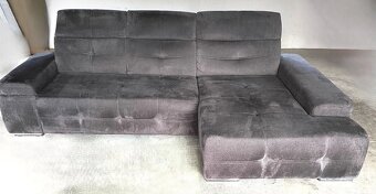 Velká rohová sedačka s XL longchairem – moderní - 2