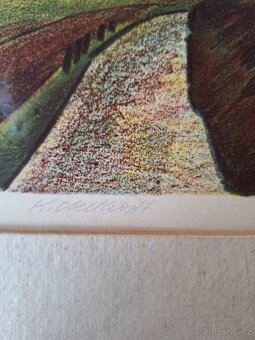 Litografie Karel Oberthor SLEVA - 2