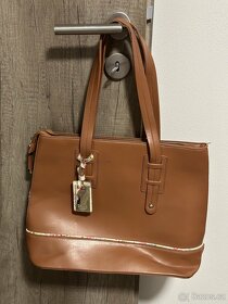 Luxusní hnědá kabelka DSUK - 2