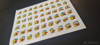 Retro arch samolepek abecedy - 2