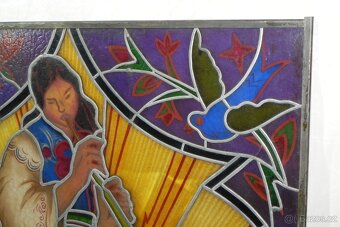 Stará skleněná vitráž - 2