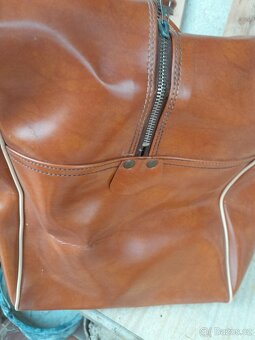 KOŽENÁ CESTOVNÍ ZAVAZADLA retro 70.léta - 2