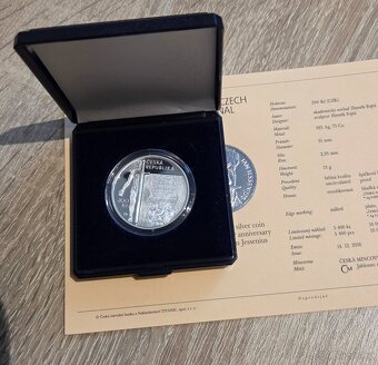 Stříbrná mince 200kč 450. výročí narození Jana Jessenia 2016 - 2