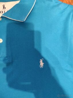 Polo tričko Ralph Lauren – modré, velikost L - 2