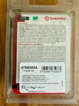 Prodám brzdové destičky Brembo - 2
