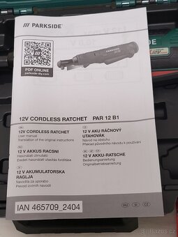 12V aku ráčnový utahovák - 2