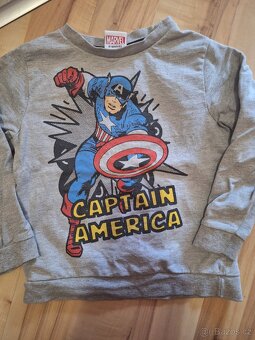 Mikina capitan amerika vel.110/116 - 2