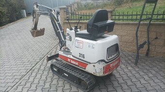 Minibagr Bobcat 316 EA r.v.2007 celk. hmotnost 760kg - 2
