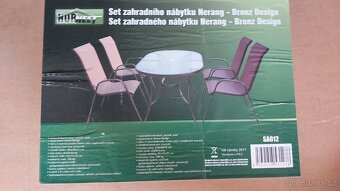 Zahradní nábytek Shark NERANG bronz - nové - 2