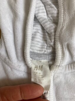 Teplejší bílý overal vel. 62 2-4 měsíce - 2