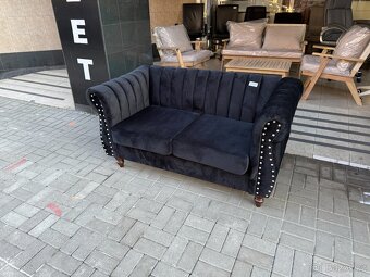 Sedačka dvojsed. černá NOVÁ 2. jakost - 2