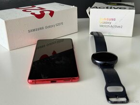 Prodám SAMSUNG S 20 FE + SAMSUNG GALAXY WATCH ACTIVE 2 - 2