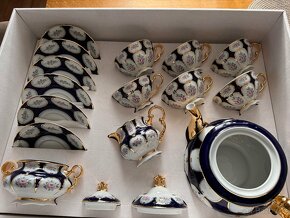 Kávová sada, Porcelán Leander 1907 dekorovaný - 2
