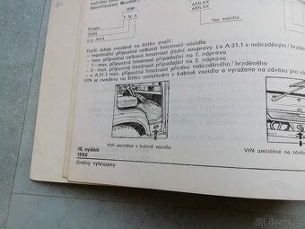 Avia A21.1, A31.1 - návod k obsluze 1988 - doprava v ceně - 2