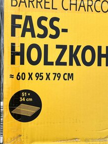 Nový sudový gril na dřevěné uhlí - výprodej - 2
