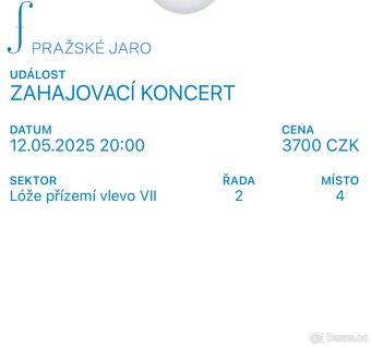 PRAZSKE JARO 2025 - ZAHAJOVACI KONCERT - DNES ve 20 hod - 2