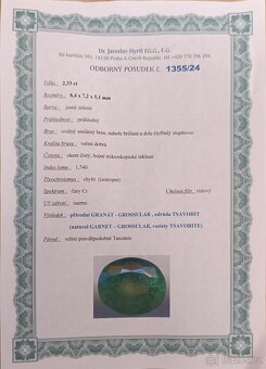 Tsavorit 2,33ct - 2