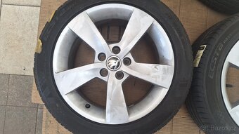 Alu kola Škoda 16" 5x100 letní pneu 215/45 R16 5-7mm Rapid - 2