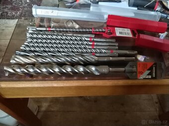 🔧 PROFESIONÁLNÍ VRTÁKY HILTI + BERNER SDS-plus • 9 kusů - 2