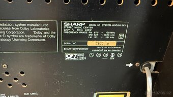 Věž SHARP W800H gramo, tape, CD - 2