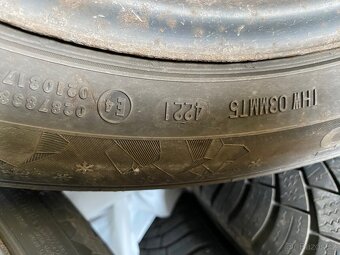 Zimní sada 195/65/15 ZÁNOVNÍ VW GOLF 5X112 - 2