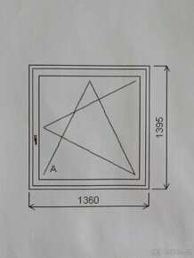 Jednodílné okno pozice 161 - 2