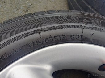 ALU kola 4x100 r13 letní pneu - 2