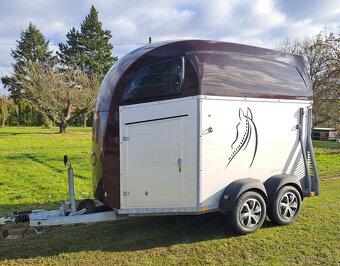 Prodám celohliníkový přívěs - přepravník na 2 koně Böckmann - 2