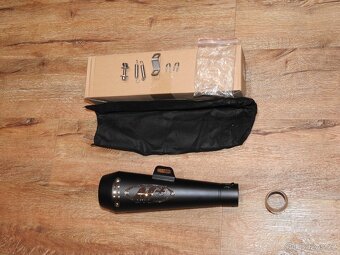 Laděný výfuk celonerezový černý mat. Nový - 2