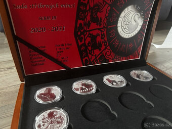 komletní serie Lunární kalendář 3 Lunar 3 6x 1oz v etui - 2