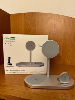 CubeNest S313 Pro 3v1 magnetická bezdrátová nabíječka - 2
