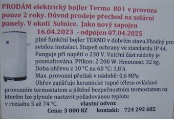 Bojler 80 l - 2