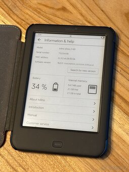 Čtečka knih Tolino Shine 2 HD 2GB černá WiFi + obal - 2