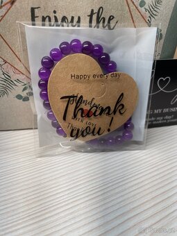 Handmade náramek - fialový 🟣 - 2