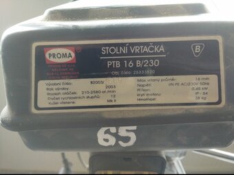 Stolní vrtačka Proma PTB-16B-230V - 2