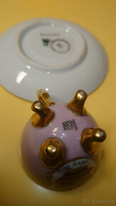 Porcelán - starožitný šálek s podšálkem - 2