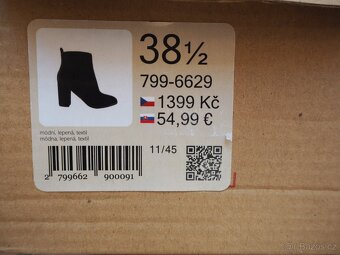 Dámské kotníkové boty značky Baťa, vel. 38,5 - 2