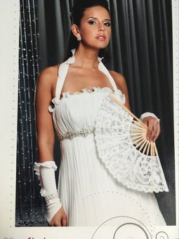 Elegantní svatební šaty bílé Alexia - 2