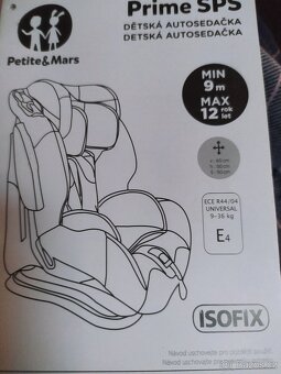 Dětská autosedačka Petite&Mars - 2