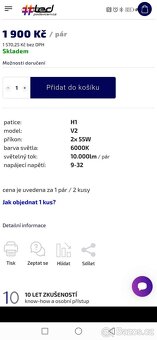 Led žárovky H1 6000k - 2
